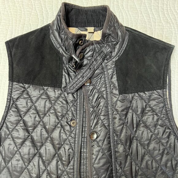 Burberry Brit Men's Rosston Diamond Quilted / Suede Vest - Picture 11 of 14